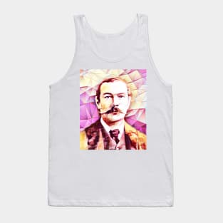 Arthur Conan Doyle Pink Portrait | Arthur Conan Doyle Artwork 13 Tank Top